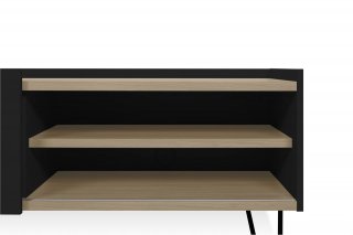 Meuble TV design NINA  Chêne clair et noir 